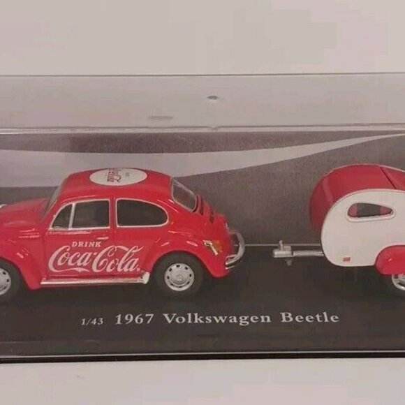 MotorCity Classics 1967 Volkswagon Beetle With Trailer Coca-Cola 1:43 - Picture 12 of 14